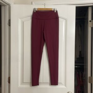 Burgundy GB girls leggings